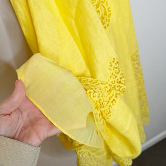 Ulla Johnson Evangeline Linen Embroidered Cami Long Maxi Dress 4 / Small - Picture 5 of 8